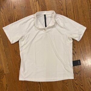 NEW Lululemon Men's White Breathable XXL Stretch Golf Polo NEW WITH TAGS Lulu 2X
